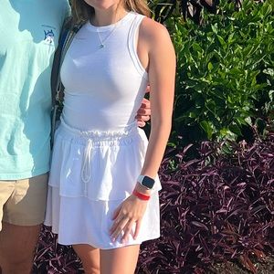 White skirt